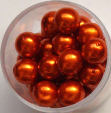 Renaissance Glaswachsperlen 10mm orange Wachsperlen Perlen Schmuckperlen