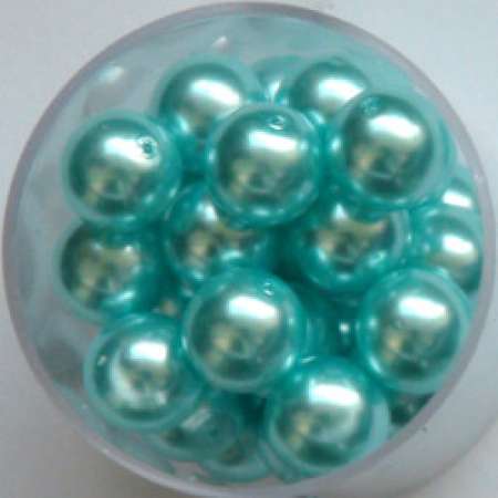 Renaissance Glaswachsperlen 12mm türkis Wachsperlen Perlen Schmuckperlen