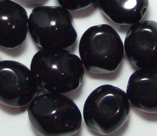 Renaissance-Perle 9mm schwarz Wachsperlen Perlen Schmuckperlen