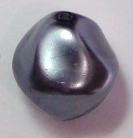 Renaissance-Perle 17mm anthrazit Wachsperlen Perlen Schmuckperlen