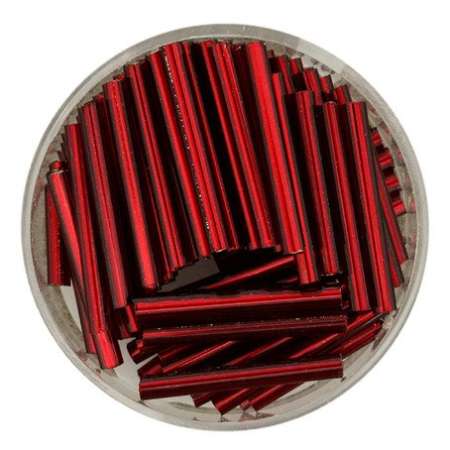 Glasstifte 19mm dunkel rot 12g in Dose