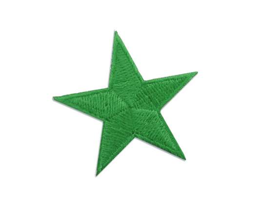 Stickmotiv Stern 4,5cm in grün