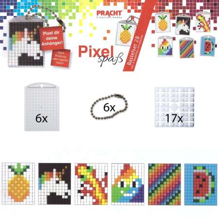Pixel Spaß Bastel Set 28 Schlüsselanhänger 90066-63501