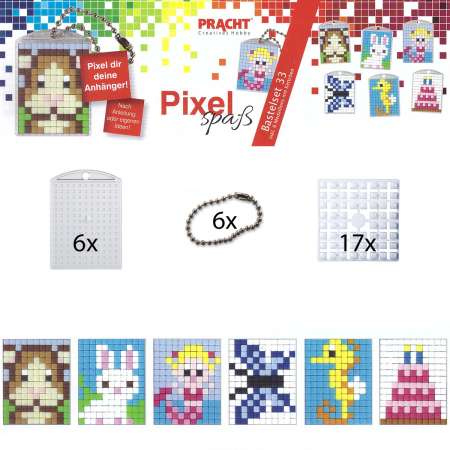 Pixel Spaß Bastel Set 33 Schlüsselanhänger 90071-63501l Set 33 Schlüsselanhänger 90071-63501