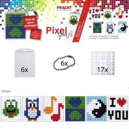 Pixel Spaß Bastel Set 1 Schlüsselanhänger 90006-63501