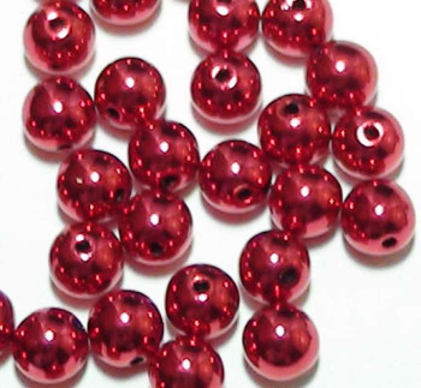 Metallic-Perle 3mm rot