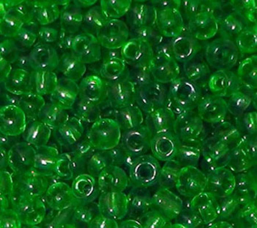 Rocailles 2mm transparent grün