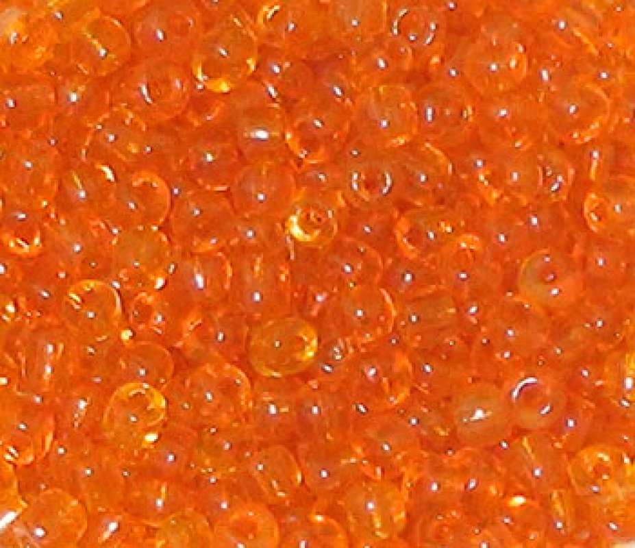 Rocailles 2mm transparent orange