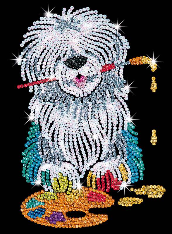 Sequin-Art Junior Paillettenbilder Hund Pablo 1415