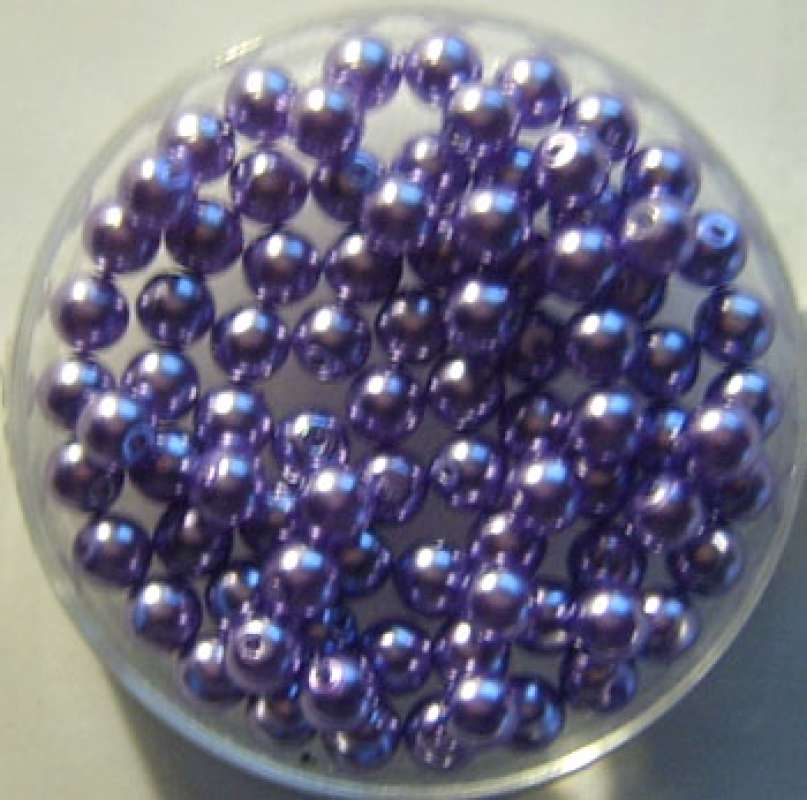 Renaissance Glaswachsperlen 4mm flieder Wachsperlen Perlen Schmuckperlen