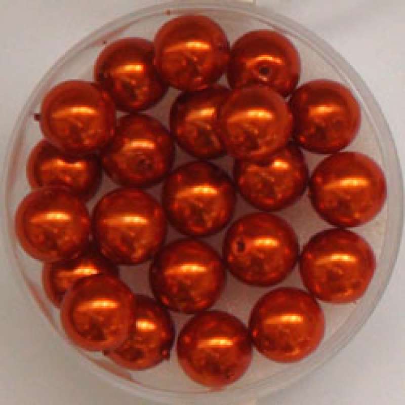 Renaissance Glaswachsperlen 8mm orange Wachsperlen Perlen Schmuckperlen