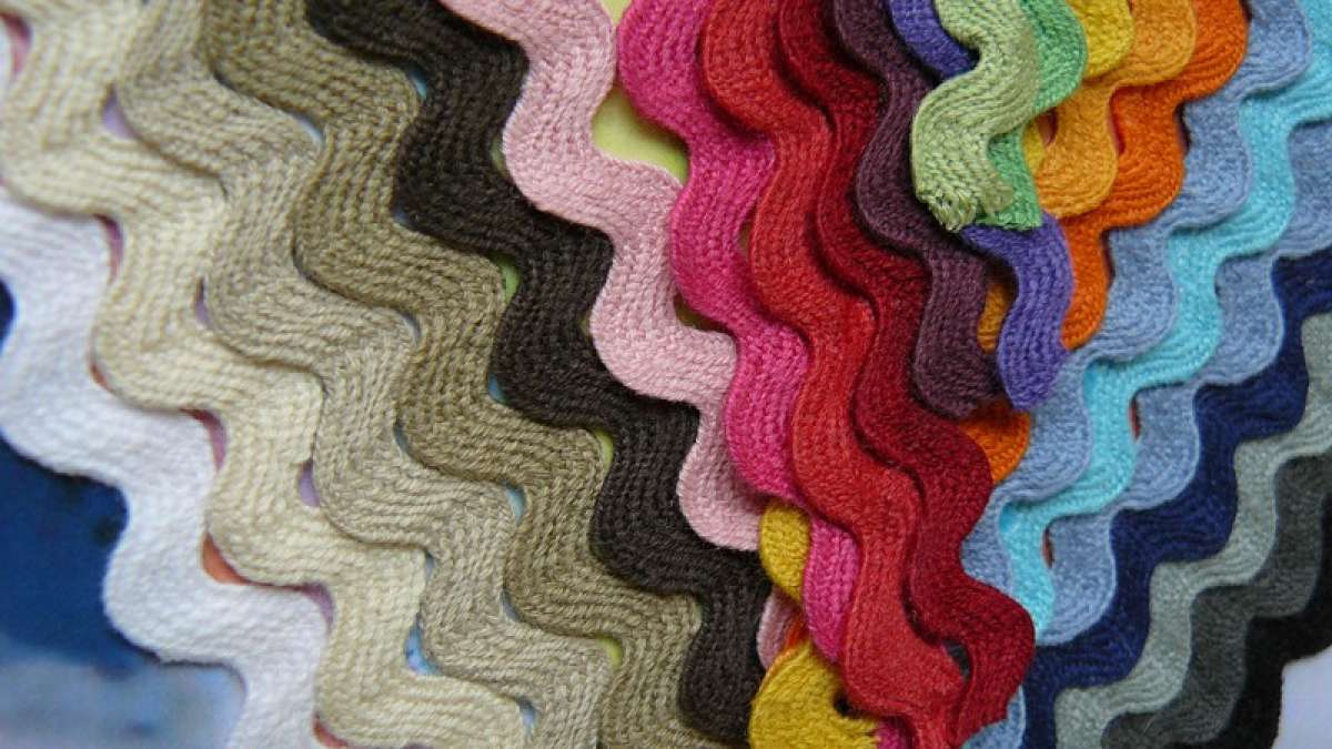 Zackenlitze 10mm Baumwolle in verschiedene Farben