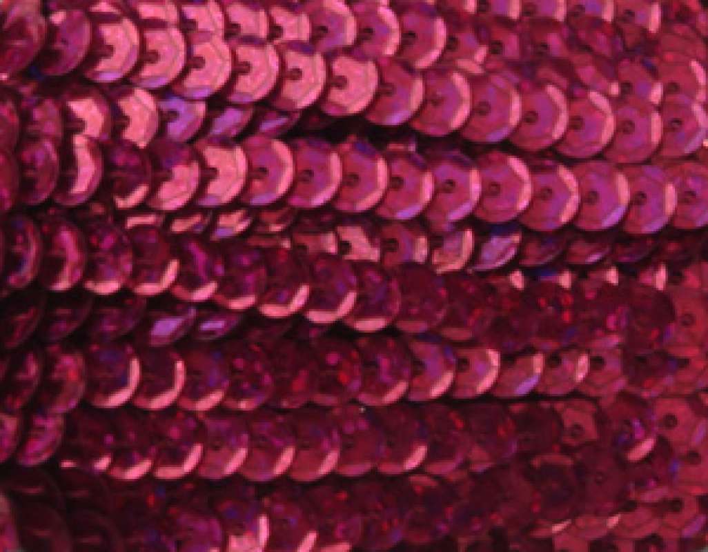 Paillettenband gew. 6mm Hologramm pink