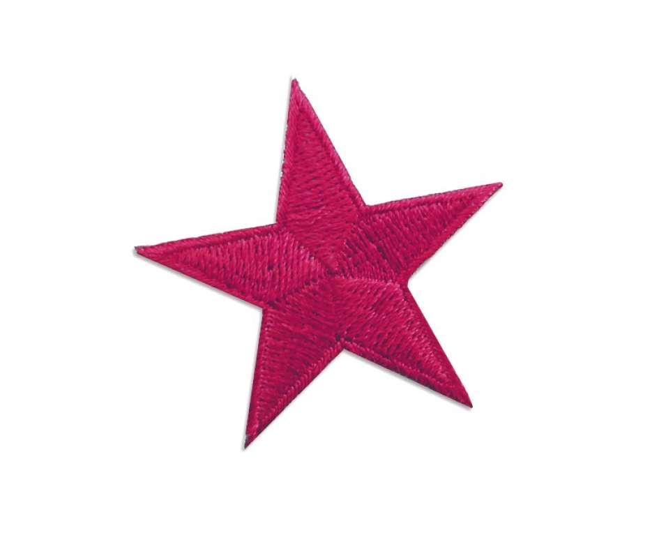 Stickmotiv Stern 4,5cm in pink