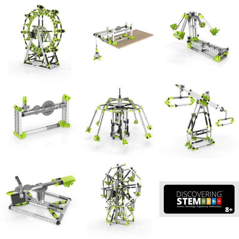 Engino-STEM Freizeitpark mit Motor Konstruktionsbaukasten STEM56