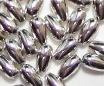 Metallic-Tropfen 6x3mm silber