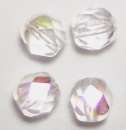 Glas-Schliffperle 4mm bergkristall irisierend