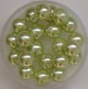 Renaissance Glaswachsperlen 8mm lindgrün Wachsperlen Perlen Schmuckperlen