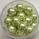 Renaissance Glaswachsperlen 12mm lindgrün Wachsperlen Perlen Schmuckperlen