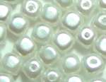 Renaissance-Würfel 4,5x5mm schneeweiß Wachsperlen Perlen Schmuckperlen