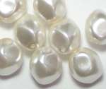 Renaissance-Perle 9mm weiß Wachsperlen Perlen Schmuckperlen